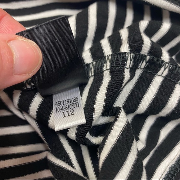 WHBM 3/4 Sleeve off the Shoulder Stripe Top - Picture 10 of 11